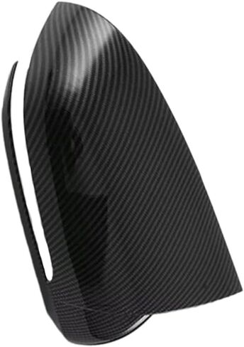 2Pcs Car Side Rearview Mirror Cover Trim Carbon Fiber/Gloss Black for BYD Atto 3 Yuan Plus 2022-2023(Black) in Saudi Arabia