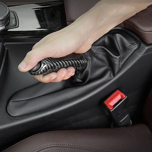 Car Handbrake Cover Handbrake Grips Protector Cover Carbon Fiber for BMW 1 2 3 4 5 M X1 Series F20 F22 F30 E90 F32 E60 F80 E84 in Saudi Arabia