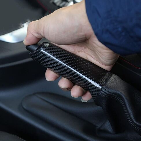 Car Handbrake Cover Handbrake Grips Protector Cover Carbon Fiber for BMW 1 2 3 4 5 M X1 Series F20 F22 F30 E90 F32 E60 F80 E84 in Saudi Arabia