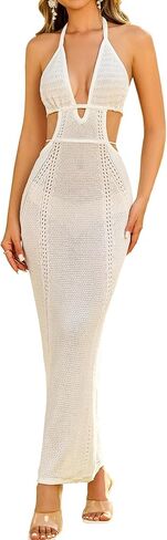KUTUMAI Hollow Swimsuit Coverup Crochet Beach Vacation Maxi Dress Bathing Suit Cover Ups for Swimwear Women Summer 2025 in Saudi Arabia