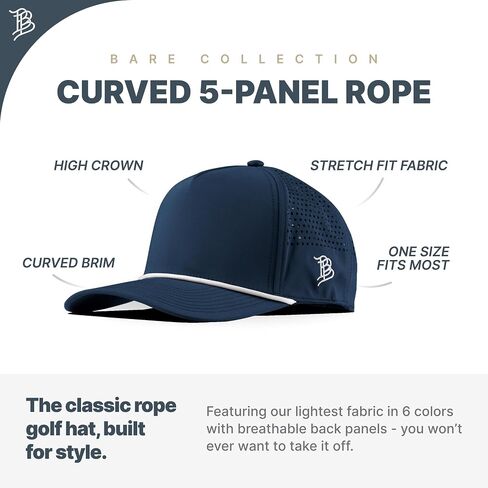 Branded Bills BB Golf Cutout PVC 5-Panel Performance, Lightweight, Comfortable Baseball Cap in Saudi Arabia