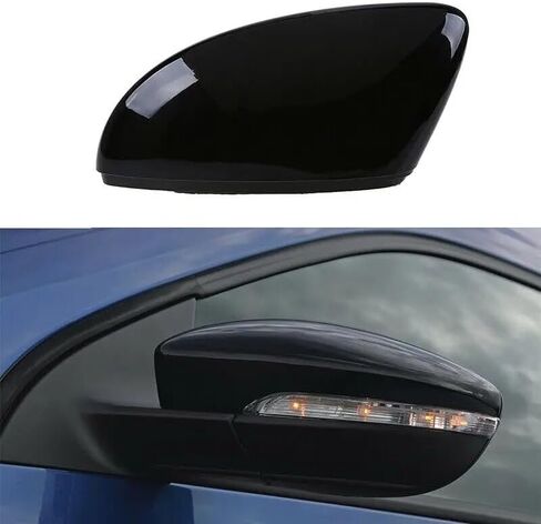 Carbon Fiber LH&RH Rearview Side Mirror Covers Caps for VW Passat B7 CC Jetta 3C8857537 3C8857538 NOT FIT North American Version in Saudi Arabia