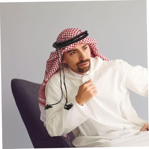 Lifekome Men Arabbled Dearf Ropf Rope Tassel Asslim Wrap Associed Adail Admear For Pirfies in Saudi Arabia