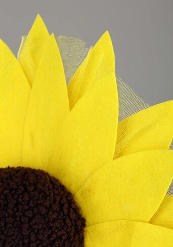 Sunflower Headband Costume Accessory - 15-Inch Sunflower with Velour and Tulle Petals, Fiberfill Center in Saudi Arabia