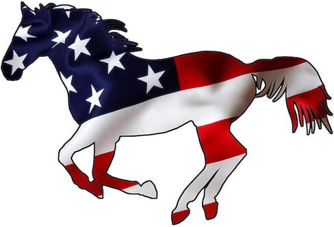 Cafepress American Horse Square Car Magnet 3 × 3 مربع مغناطيس ، شاشة المصد المغناطيسي in Saudi Arabia