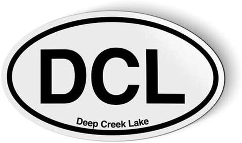 Stickers and Tees DCL Deep Creek Lake Oval - Car Magnet - 5" in Saudi Arabia