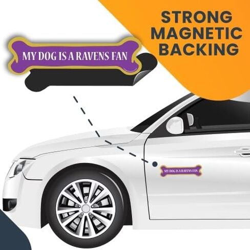 Magnet Me Up My Dog is a Bills Fan Dog Bone Magnet Decal, 2 x7 Inches, Heavy Duty Automotive Magnet for Car Truck SUV in Saudi Arabia