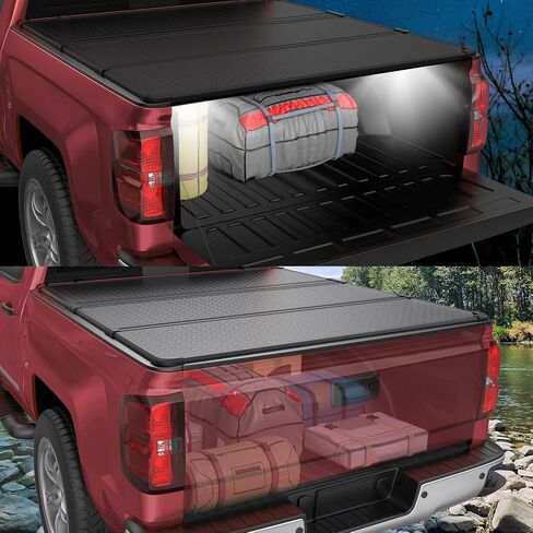 Hard Tri Fold Aluminum Truck Bed Tonneau Cover Compatible for 2015-2024 2025 Ford F-150 F150 Styleside 6.5FT 79Inch in Saudi Arabia