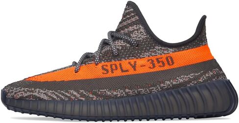 adidas Men's Yeezy Boost 350 V2 Sneakers, Carbon Beluga/Steeple Gray/Solar Red, 7.5 M US in Saudi Arabia