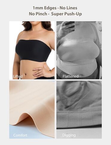 حمالات صامتة للنساء اللاسلكية غير المنقولة سليكون Bralette Bralette سلس برا in Kuwait