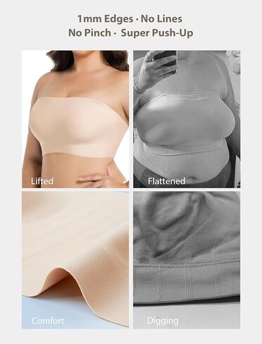 حمالات صامتة للنساء اللاسلكية غير المنقولة سليكون Bralette Bralette سلس برا in Kuwait