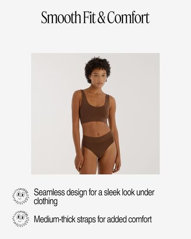 Women's Smooth Scoop Neck Seamless Bralette in Kuwait