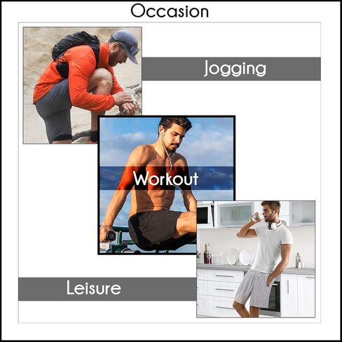 Galaxy by Harvic Men Men's 3-Pack Performance Shorts ، Shorts Tech Fleece Active Cotton Shorts مع جيوب in Saudi Arabia