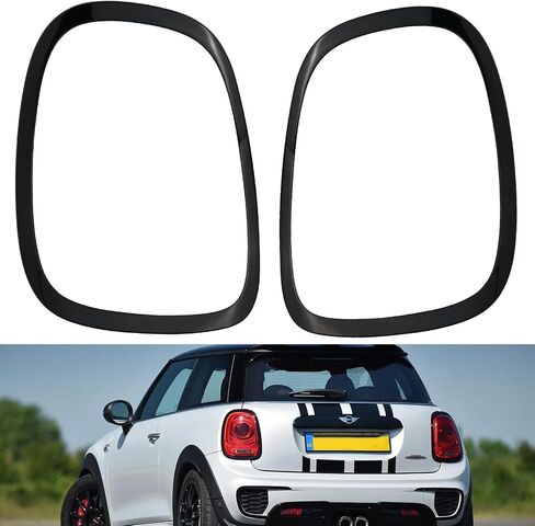 Tail Light Trim Ring Taillights Bezel Compatible with 2014-2021 Mini Cooper F55 F56 F57 Black 1Pair in Saudi Arabia