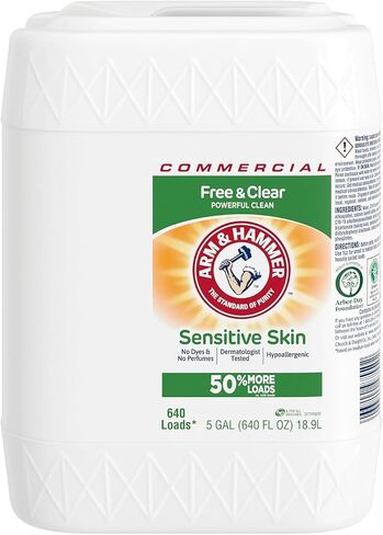 Arm & Hammer plus OxiClean Liquid Laundry Detergent Professional, Fresh Scent, 5G Jug, 492 Loads in Saudi Arabia