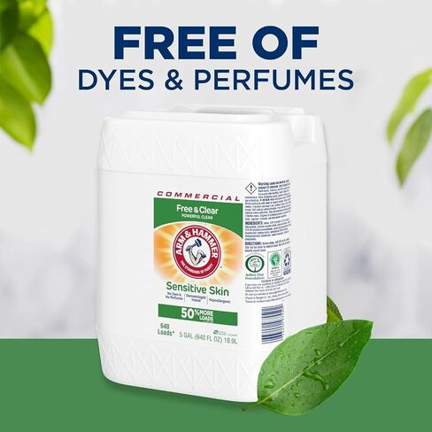 Arm & Hammer plus OxiClean Liquid Laundry Detergent Professional, Fresh Scent, 5G Jug, 492 Loads in Saudi Arabia