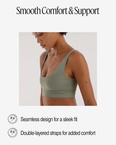 Women's Smooth Scoop Neck Seamless Bralette in Kuwait