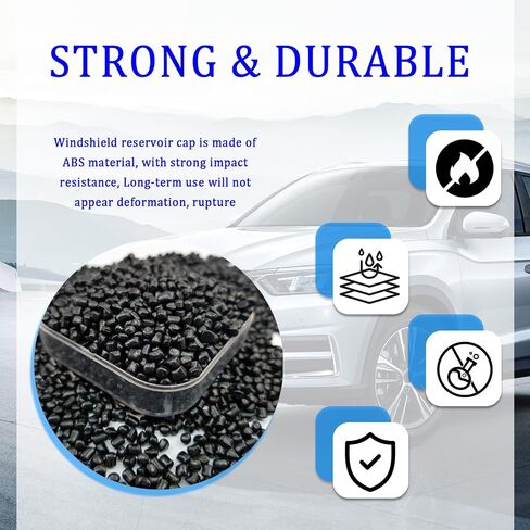 Windshield Washer Fluid Cap,Premium Windshield Wiper Fluid Cap Compatible with Volkswagen Atlas Tiguan Arteon Jetta,Durable Windshield Washer Reservoir Cap OEM#3Q0955455 in Saudi Arabia