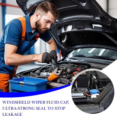 Windshield Washer Fluid Cap,Premium Windshield Wiper Fluid Cap Compatible with Volkswagen Atlas Tiguan Arteon Jetta,Durable Windshield Washer Reservoir Cap OEM#3Q0955455 in Saudi Arabia