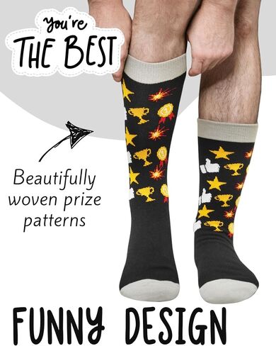 InnoBeta Coworker Employee Appreciation Gifts Socks Set of 6 in Bulk for Stuff, Funny Office Gift - One Size, 6pcs in Saudi Arabia