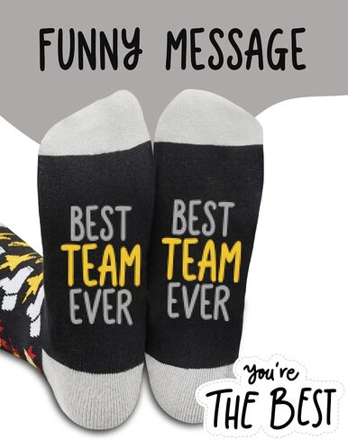 InnoBeta Coworker Employee Appreciation Gifts Socks Set of 6 in Bulk for Stuff, Funny Office Gift - One Size, 6pcs in Saudi Arabia
