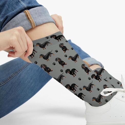 Funny Dog Crew Socks,Cute Dog Athletic Running Socks for Men Women in Saudi Arabia