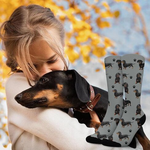 Funny Dog Crew Socks,Cute Dog Athletic Running Socks for Men Women in Saudi Arabia
