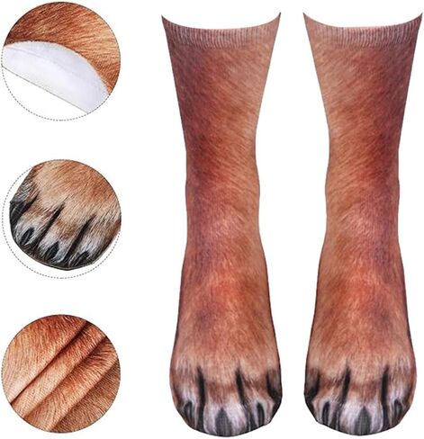 Christmas Gifts Funny Animal Paw Socks Stocking Stuffers for Adults Women Men Teen White Elephant Gifts Gag Gift in Saudi Arabia