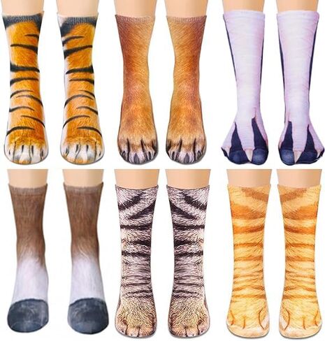 Christmas Gifts Funny Animal Paw Socks Stocking Stuffers for Adults Women Men Teen White Elephant Gifts Gag Gift in Saudi Arabia