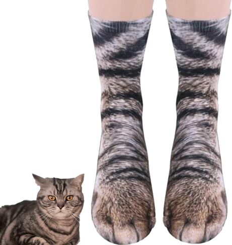 Christmas Gifts Funny Animal Paw Socks Stocking Stuffers for Adults Women Men Teen White Elephant Gifts Gag Gift in Saudi Arabia