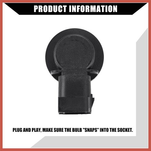 ACROPIX No.68226719AA Turn Signal Light Socket for Jeep Wrangler JK JKU 2007-2018 for Dodge for Ram 1500 2009-2010 / Front/Parking Lamp Bulb Plug Socket/Durable Plastic/1pcs Black in Saudi Arabia
