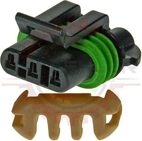 Ballenger Motorsports - استبدال GM Delphi/Packard - 3 Way Metripack 150 Plug (ذكر) موصل Maf/Cam Mate Green Seal in Saudi Arabia