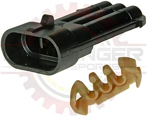 Ballenger Motorsports - استبدال GM Delphi/Packard - 3 Way Metripack 150 Plug (ذكر) موصل Maf/Cam Mate Green Seal in Saudi Arabia