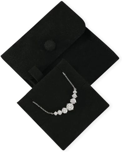 10 مساءً حقيبة مجوهرات صغيرة للقرط عشيق قلادة ， تخزين علبة مجوهرات السفر ، وحقائب الصناديق الصغيرة منظم للأكياس للنساء (رمادي) in Kuwait