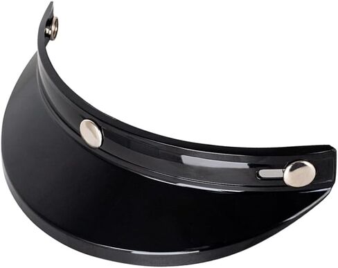 HXBER Helmet Peak Shield, Helmet Peak Shield 3 Snap-Button Visor Flip Up Wind Shield Open Face 3/4 Retro Motorcycle Helmet Sun Shade Protector in Saudi Arabia