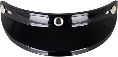 HXBER Helmet Peak Shield, Helmet Peak Shield 3 Snap-Button Visor Flip Up Wind Shield Open Face 3/4 Retro Motorcycle Helmet Sun Shade Protector in Saudi Arabia