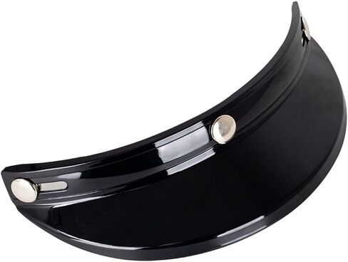 HXBER Helmet Peak Shield, Helmet Peak Shield 3 Snap-Button Visor Flip Up Wind Shield Open Face 3/4 Retro Motorcycle Helmet Sun Shade Protector in Saudi Arabia