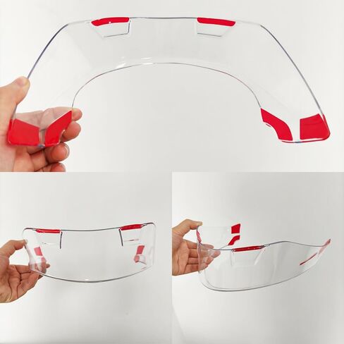 Z8 Motorcycle Helmet Large Rear Spoiler Compatible with Shoei Z8,X15，RF1400,NXR2,Helmet Large Tail Spoiler (Revo Deep Red) in Saudi Arabia