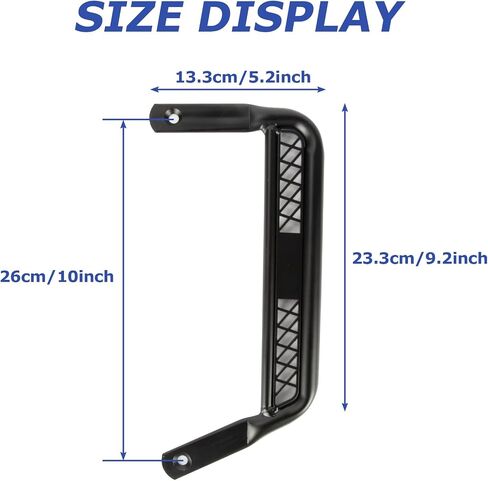 PSLER Motorcycle Extended Footpegs in Heavy Iron Material for Zuma 125 2022 2023(Black) in Saudi Arabia