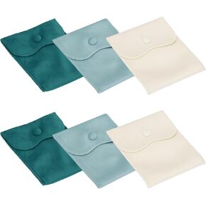 Patikil Velvet Jewelry Pouches ، 6 PCS Jewelry Packaging Hife Facs with Snقط in Saudi Arabia