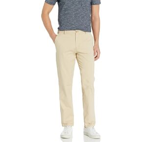 Izod Men Men's Saltwater Stretch Flate Fit Strain Fit Chino ، Pale Khaki ، 38W × 32L in Saudi Arabia