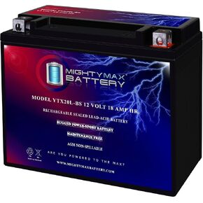 Mighty Max Battery YTX20L-BS Battery Replacement for EverStart ES20LBS Powersport in Saudi Arabia