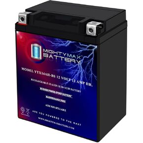 Mighty Max Battery YTX14AH 12V 12AH Battery for Kawasaki 360 KVF360 Prairie 2009-2012 in Saudi Arabia