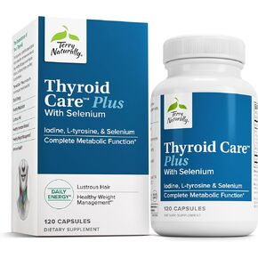 Terry Naturally - Thyroid Care - 60 Capsules - Iodine, L-tyrosine, Complete Metabolic Function Terry Naturally - Thyroid Care - 60 Capsules - Iodine, L-tyrosine, Complete Metabolic Function in Kuwait