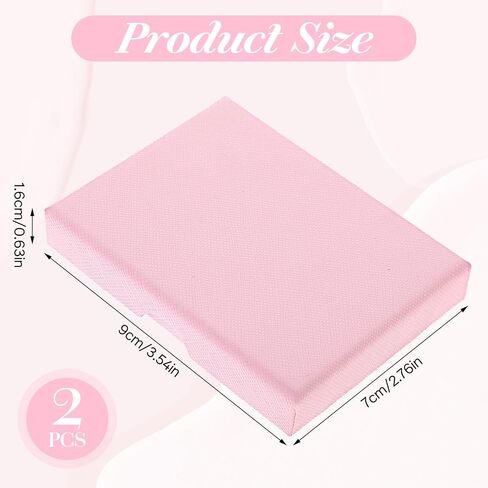 2Pcs Jewelry Gift Boxes, Small Jewelry Box Necklace Organizer Box with Lids for Necklaces Rings Bracelets Earrings Kraft Cardboard Gift Box for Birthday Wedding Party Favors (Pink) in Saudi Arabia