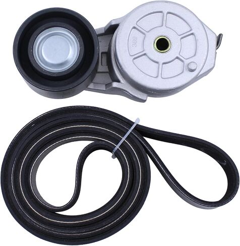 MOTOKU Accessory Drive Belt Tensioner Assembly with Pulley & Serpentine Belt for Dodge Ram 2500 3500 5.9L 1994-2002 in Saudi Arabia