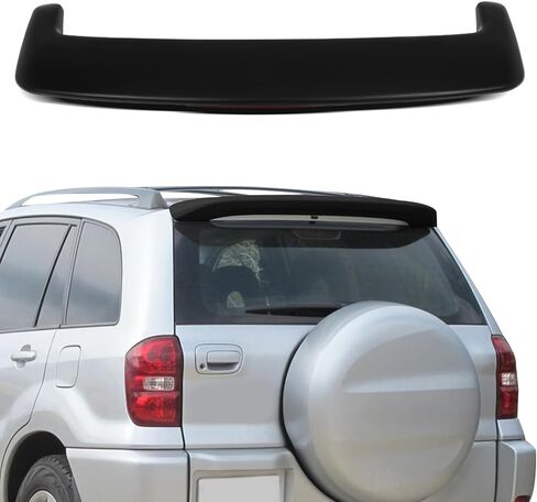 SCITOO ABS Roof Spoiler Fits for 1996-2000 for Toyota for RAV4 1PC Matte Black Rear Window Roof Spoiler in Saudi Arabia