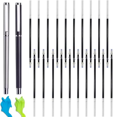 AALGO 30pcs Reusable Grooves Writing Practice Magic Pens,Disappearing Ink Pen for Kids With 3 Pencil Grips,Tracing Book Pen for Kindergarten in Kuwait