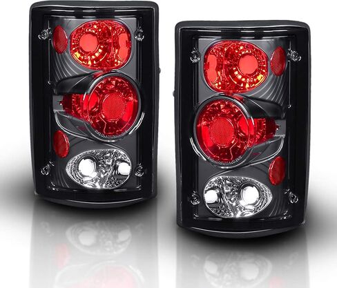 AmeriLite Black Replacement Brake Tail Lights Set For Ford Excursion/Econoline Van - Passenger and Driver Side in Saudi Arabia