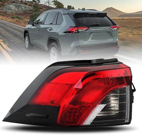 مجموعة LED LED Tail Light Assembly لتويوتا RAV4 2019 2020 2021 2022 2023 2024 جانب سائق مصباح الفرامل الخلفية in Saudi Arabia